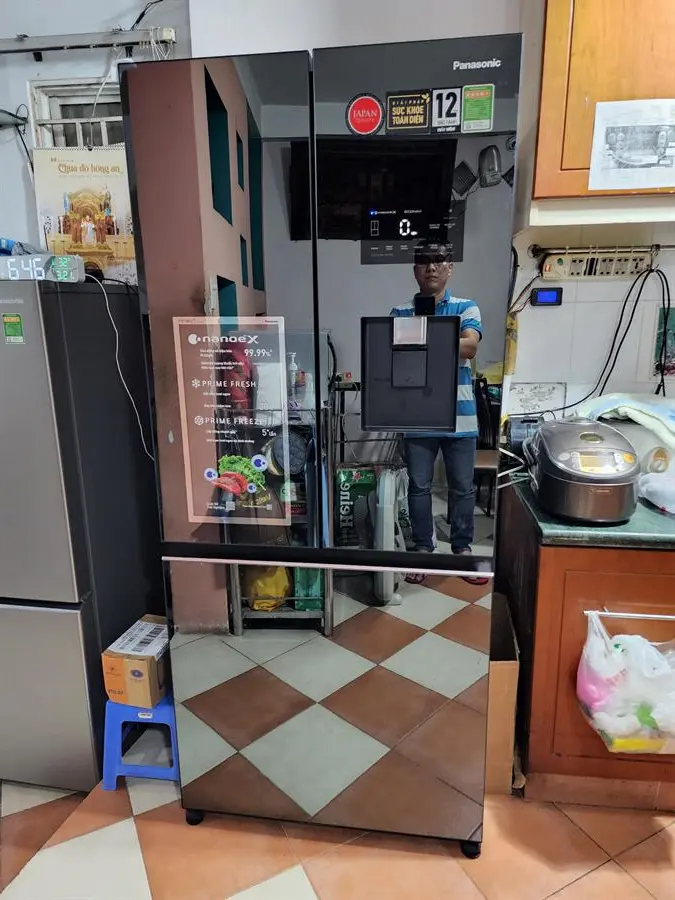 Khách hàng review Tủ lạnh Panasonic Inverter 495 lít Multi Door PRIME  Edition NR-CW530XMMV 31