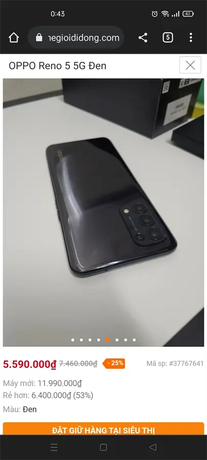 Khách hàng review Điện thoại OPPO Reno5 5G 2