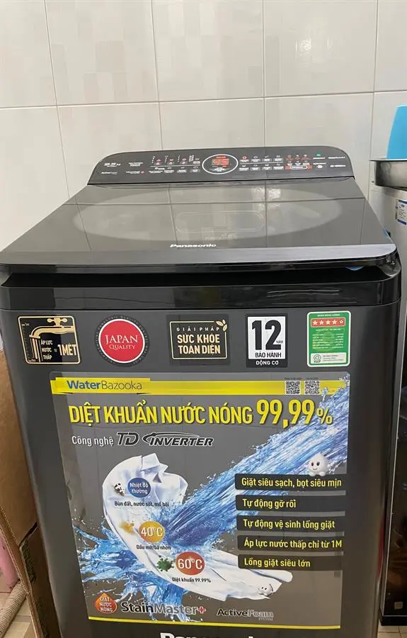 Khách hàng review Máy giặt Panasonic Inverter 9.5 Kg NA-FD95V1BRV 30
