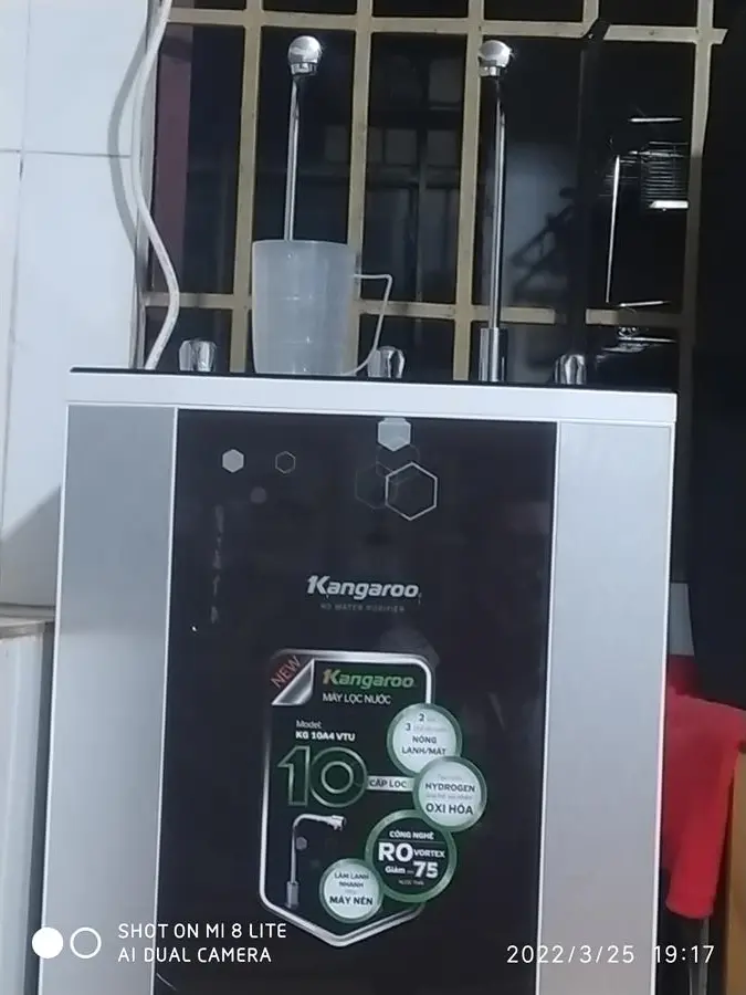 Khách hàng review Máy lọc nước RO nóng nguội lạnh Hydrogen Kangaroo KG10A4VTU 10 lõi 42