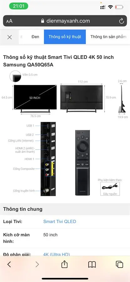 Khách hàng review Smart Tivi Samsung 4K Crystal UHD 43 inch UA43AU8100 14
