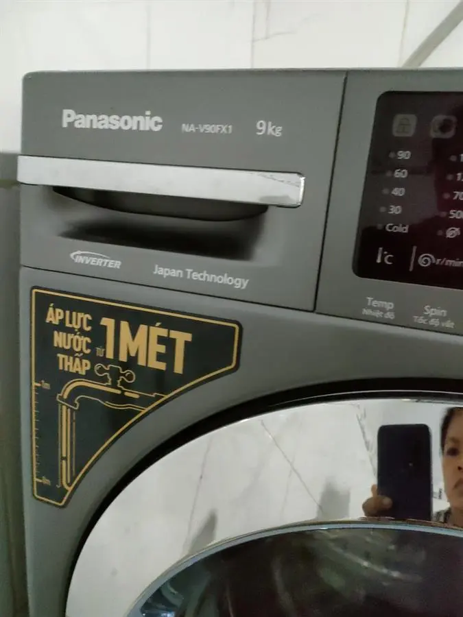 Khách hàng review Máy giặt Panasonic Inverter 9 Kg NA-V90FX1LVT 10