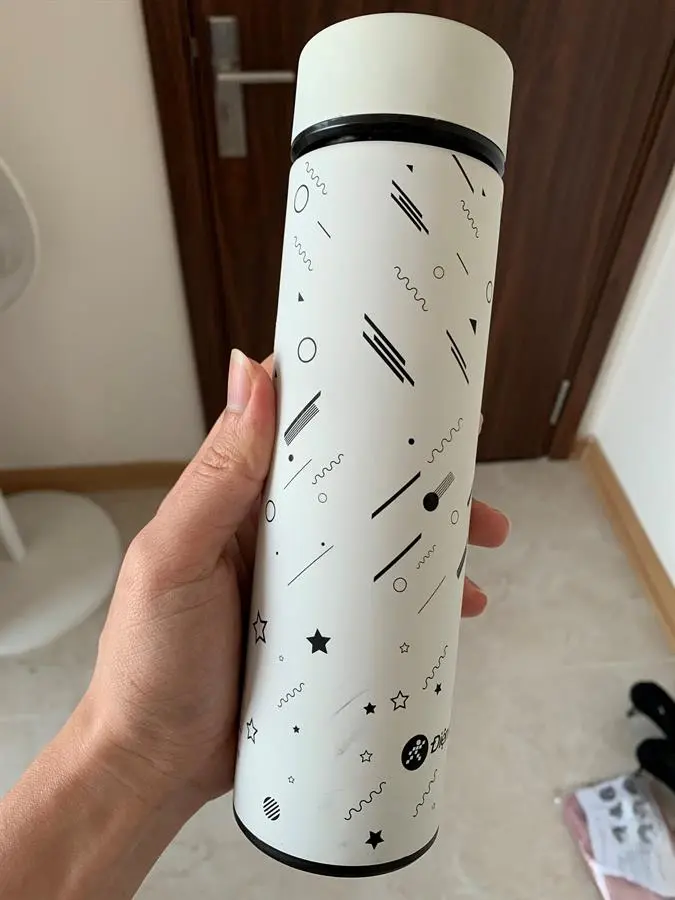 Khách hàng review Bình giữ nhiệt inox 420 ml DMX KS K550B37 trắng 3