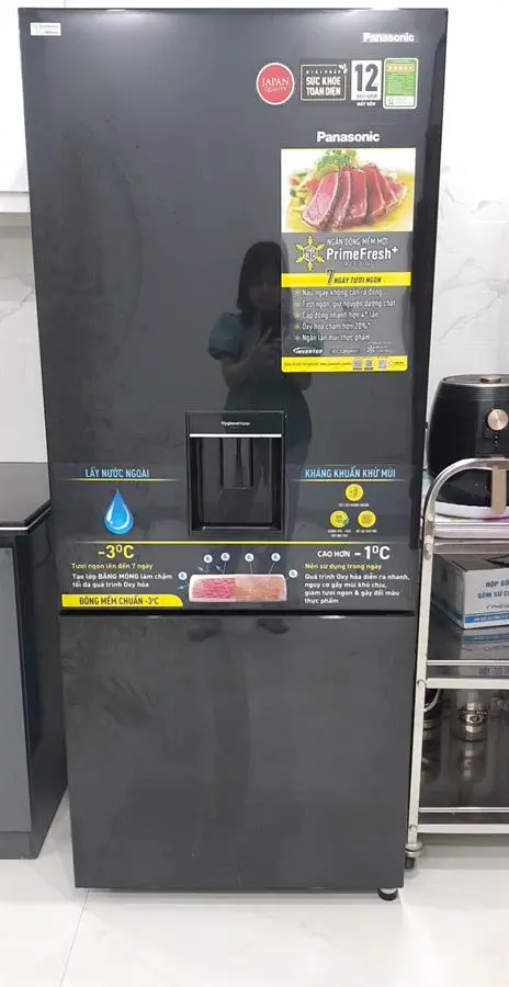Khách hàng review Tủ lạnh Panasonic Inverter 377 lít NR-BX421GPKV 20