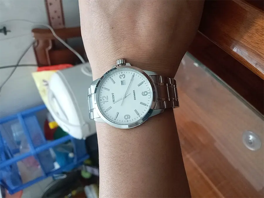 Khách hàng review Đồng hồ ORIENT 41.2 mm Nam SUNE5005W0 3