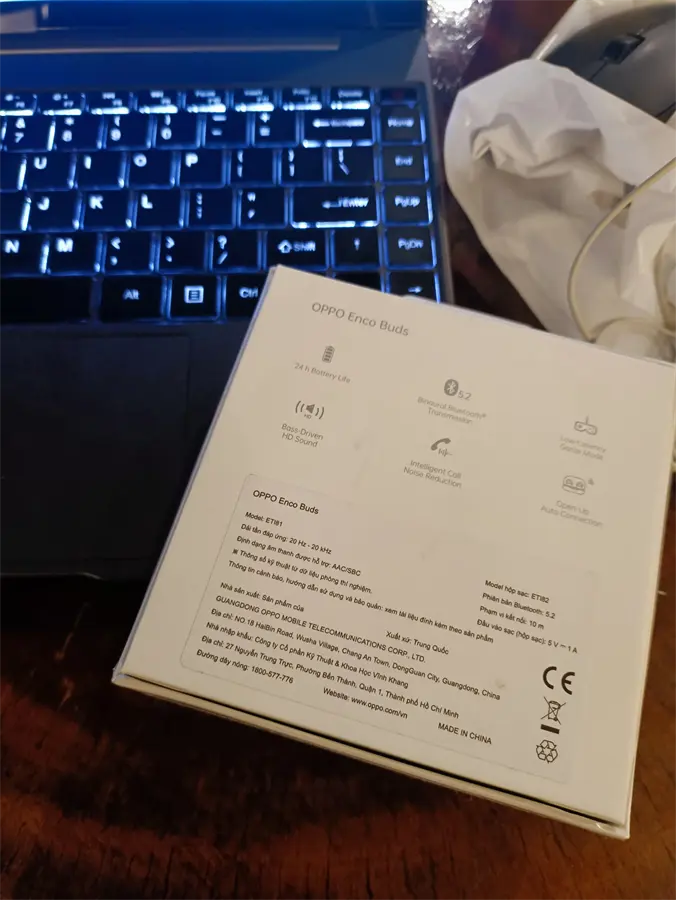 Khách hàng review Tai nghe Bluetooth True Wireless OPPO ENCO Buds ETI81 26