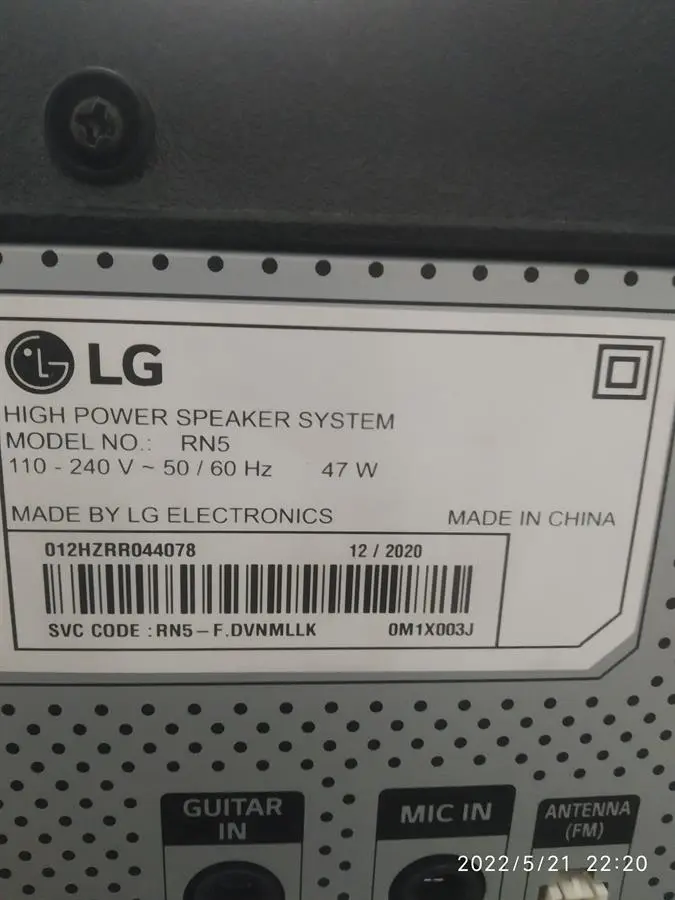 Khách hàng review Loa điện karaoke LG Xboom RN5 300W 2