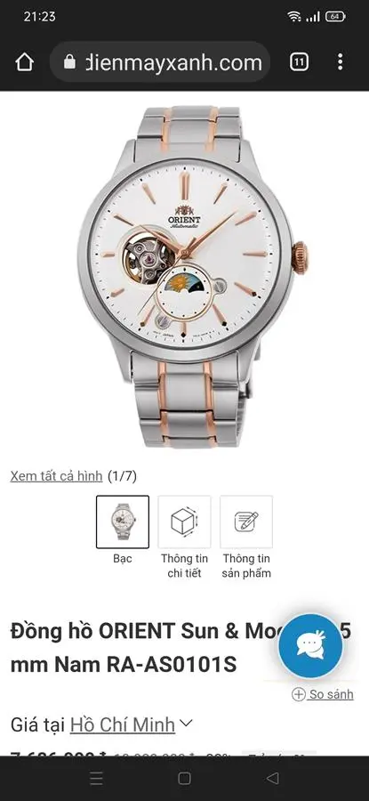 Khách hàng review Đồng hồ ORIENT Sun  3