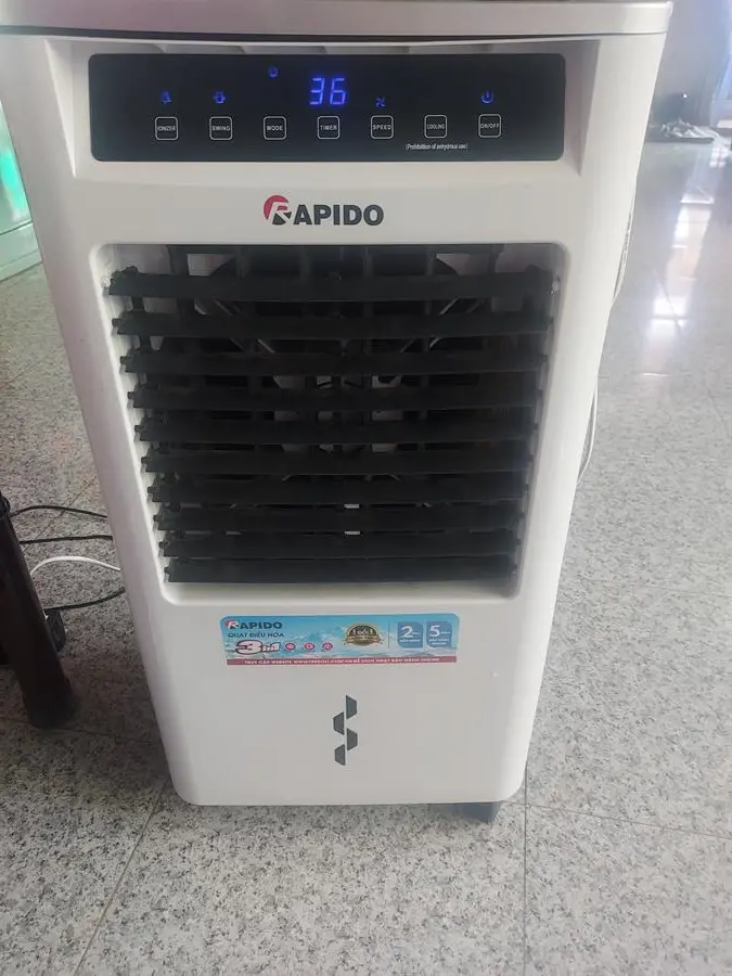 Khách hàng review Quạt điều hòa Rapido 3000D 40W 18