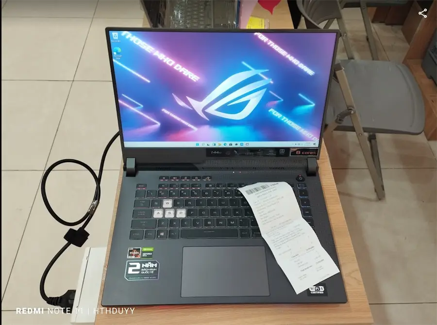 Khách hàng review Laptop Asus Gaming ROG Strix G15 G513IH R7 4800H/8GB/512GB/4GB GTX1650/144Hz/Win11 (HN015W) 16