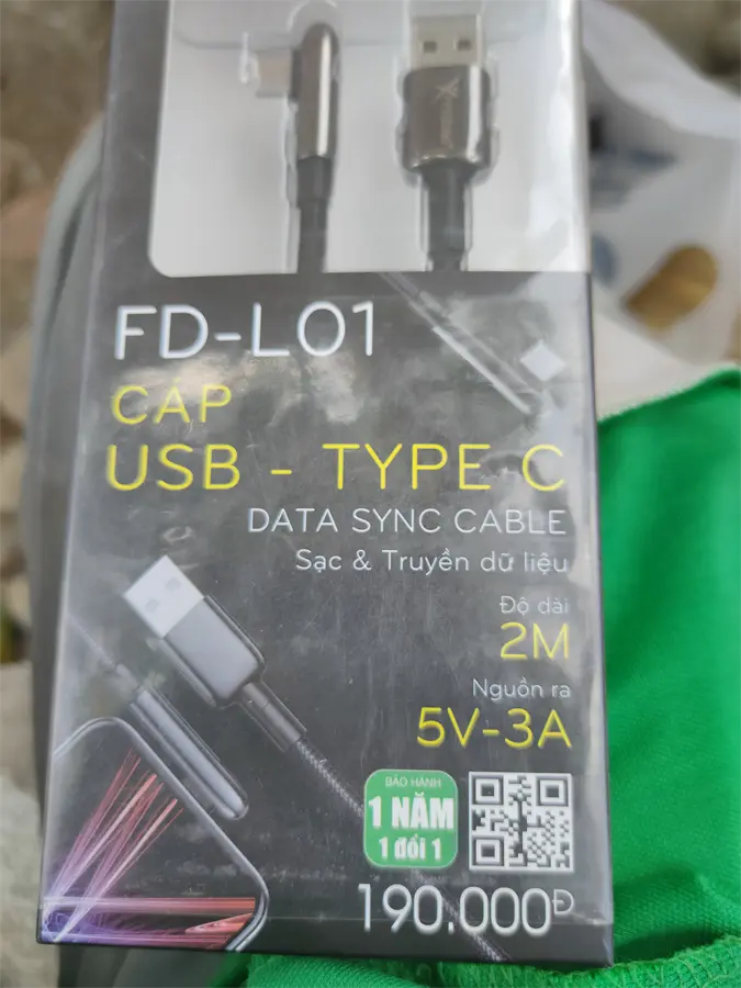 Khách hàng review Cáp Type C 2m Xmobile FD-L01 16