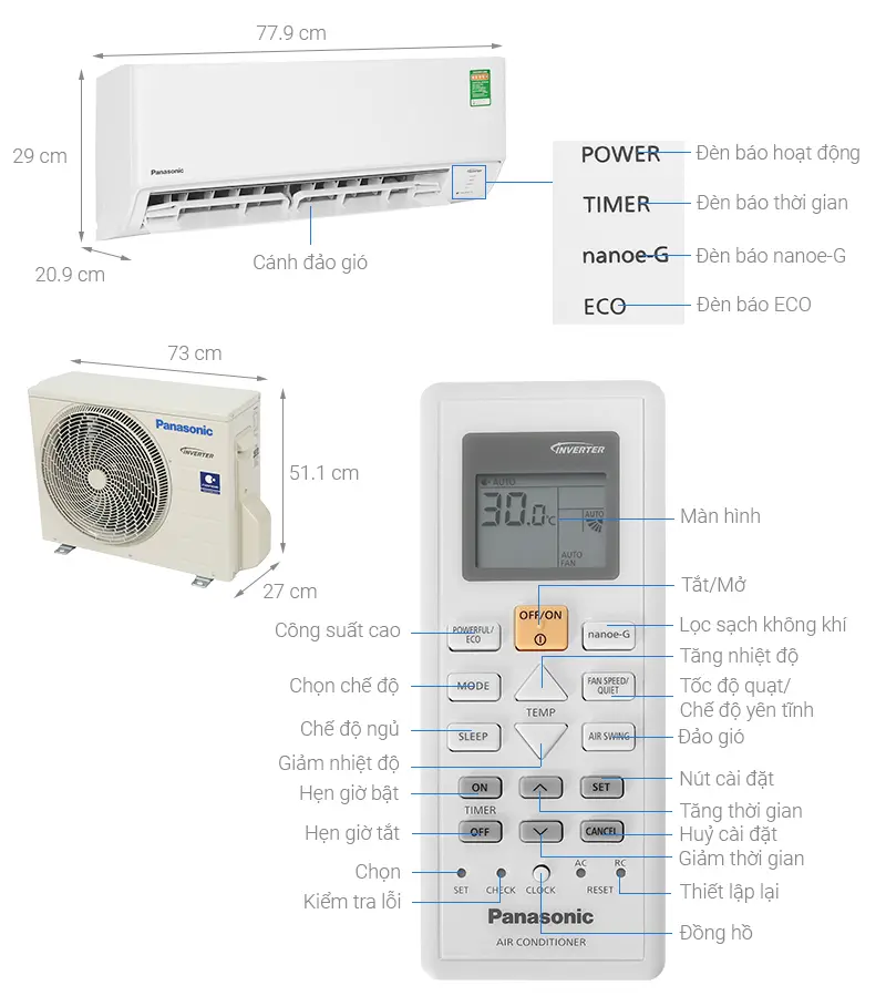 Khách hàng review Máy lạnh Panasonic Inverter 1.5 HP CU/CS-PU12XKH-8M 22