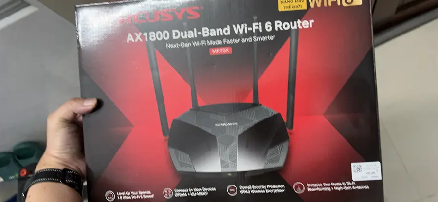 Khách hàng review Router Wifi Chuẩn Wifi 6 AX1800 Mercusys Archer MR70X 2