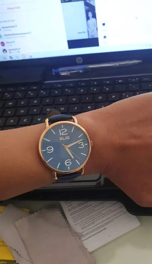 Khách hàng review Đồng hồ ELIO Nắng Xuân 40 mm Unisex EL032-01 2