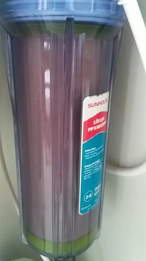 Khách hàng review Lõi lọc thô Sunhouse số 1 PP 5 micron 12