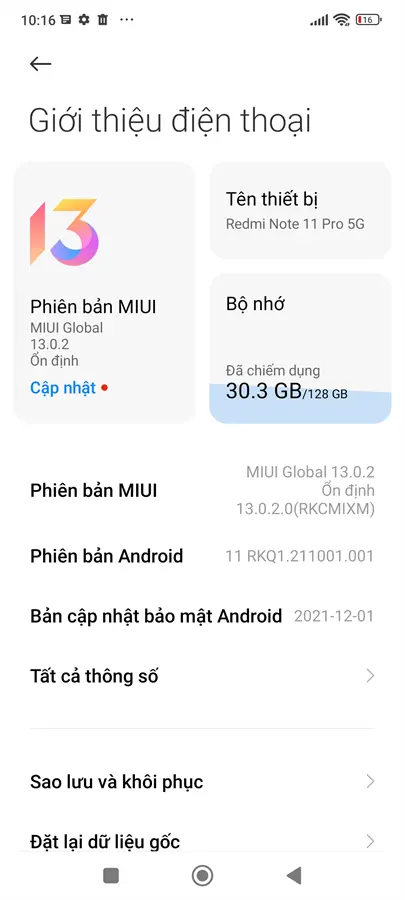 Khách hàng review Điện thoại Xiaomi Redmi Note 11 Pro 5G 7