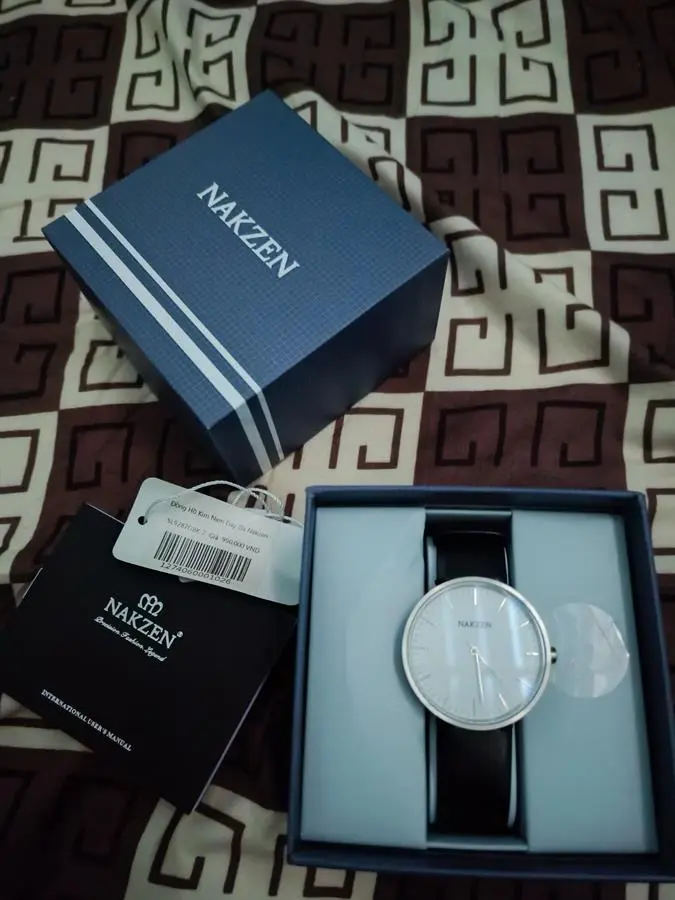 Khách hàng review Đồng hồ NAKZEN 40 mm Nam SL9287GBK-7 4