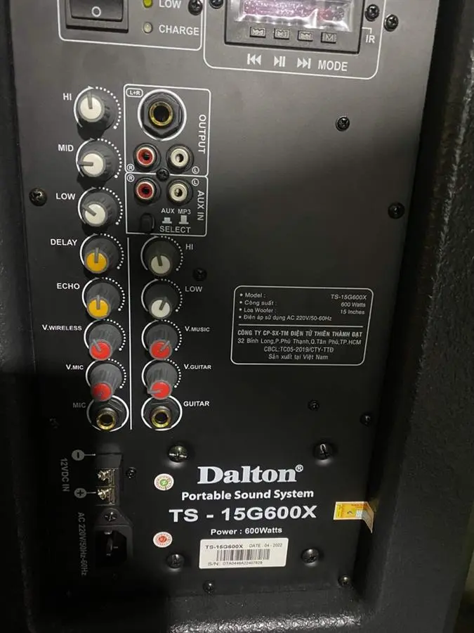 Khách hàng review Loa kéo Karaoke Dalton TS-15G600X 600W 18