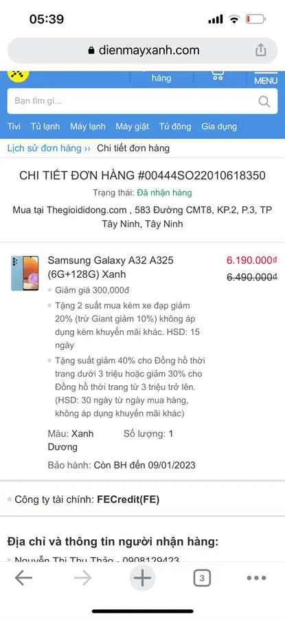 Khách hàng review Điện thoại Samsung Galaxy A32 4