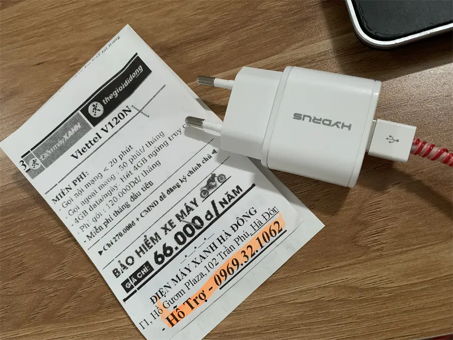 Khách hàng review Adapter Sạc USB 5W Hydrus CS-TC027 1