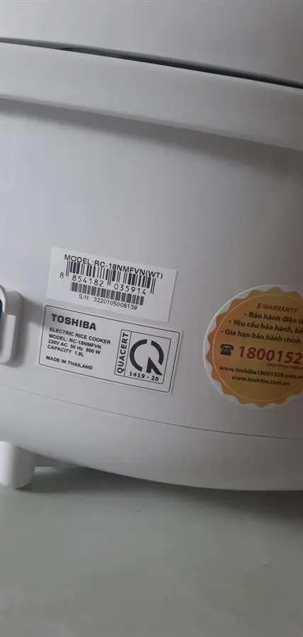 Khách hàng review Nồi cơm điện tử Toshiba 1.8 lít RC-18NMFVN(WT) 27