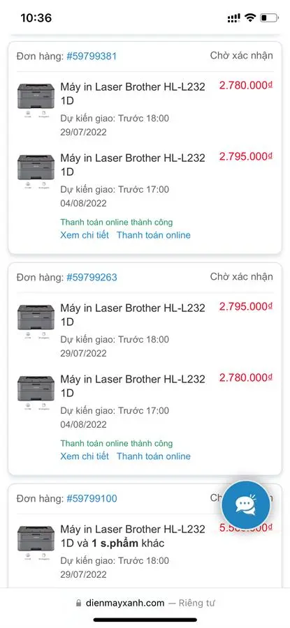 Khách hàng review Máy in laser trắng đen đơn năng Brother HL-L2321D 18