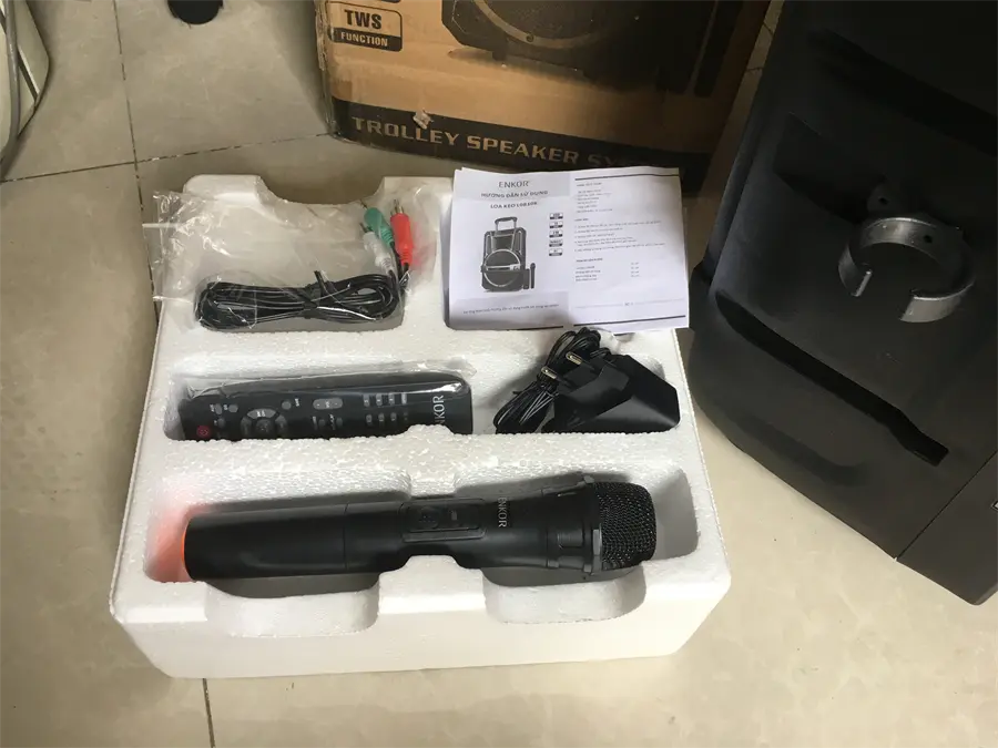 Khách hàng review Loa Kéo Bluetooth Karaoke Enkor L0810K Đen 25W 4