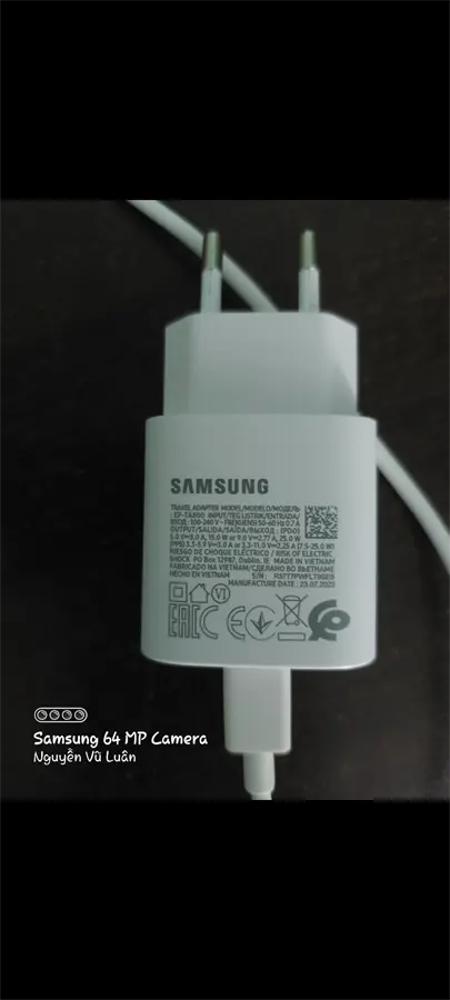 Khách hàng review Sạc nhanh Type-C PD 25W Samsung EP-TA800N 30