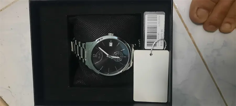 Khách hàng review Đồng hồ ELIO 42 mm Nam ES071-01 4