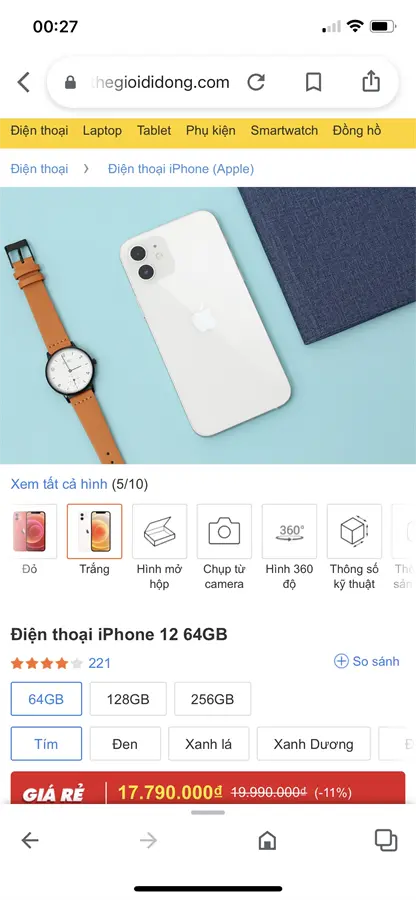 Khách hàng review Điện thoại iPhone 12 64GB 14