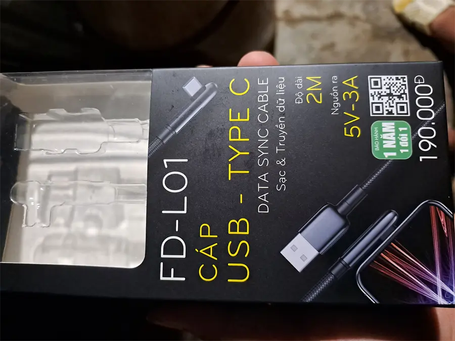 Khách hàng review Cáp Type C 2m Xmobile FD-L01 14
