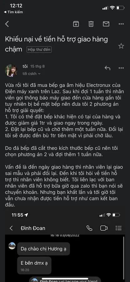Khách hàng review Bếp ga âm Electrolux EHG723BA 15
