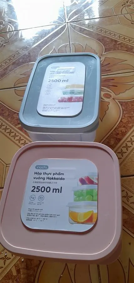 Khách hàng review Hộp đựng thực phẩm nhựa 2500 ml Hokkaido Inochi HIN.HOVU.2500ZZ1 1
