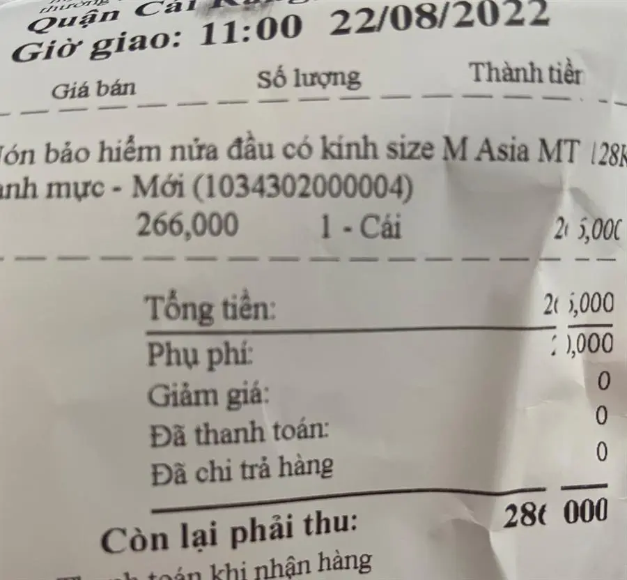 Khách hàng review Mũ 1/2 size M Asia MT-128K xanh dương 4