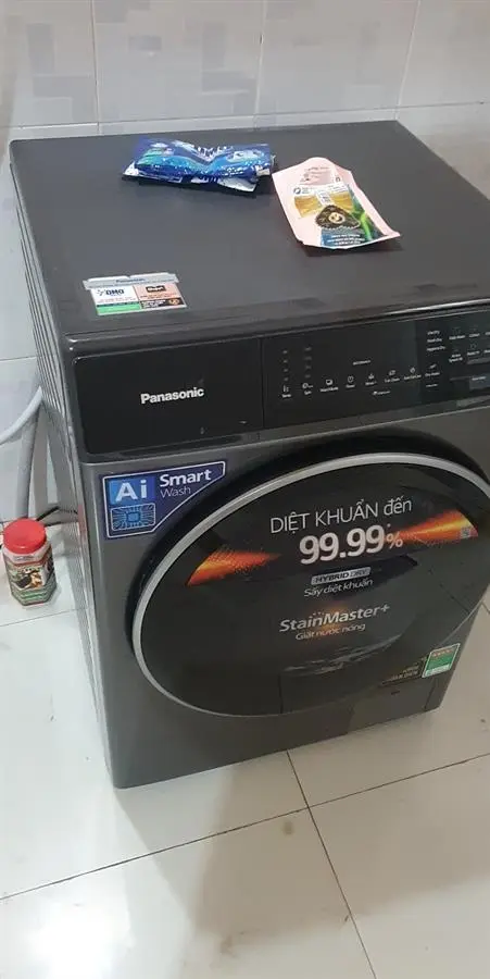 Khách hàng review Máy giặt Panasonic Inverter giặt 9.5 kg - sấy tiện ích 2 kg NA-V95FC1LVT 121