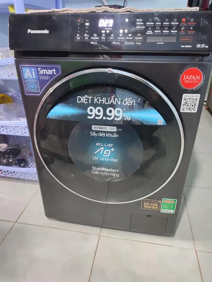Khách hàng review Máy giặt Panasonic Inverter giặt 9.5 kg - sấy tiện ích 2 kg NA-V95FR1BVT 12