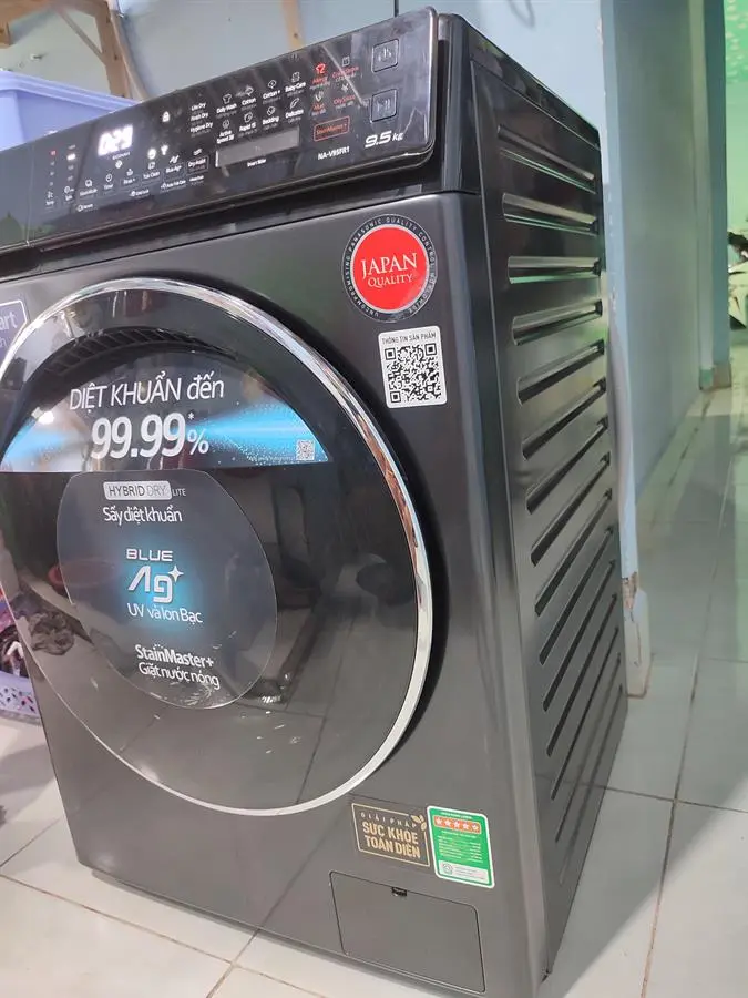 Khách hàng review Máy giặt Panasonic Inverter giặt 9.5 kg - sấy tiện ích 2 kg NA-V95FR1BVT 13