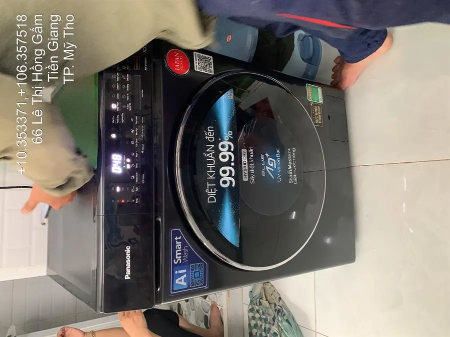 Khách hàng review Máy giặt Panasonic Inverter giặt 10.5 kg - sấy tiện ích 2 kg NA-V105FR1BV 34