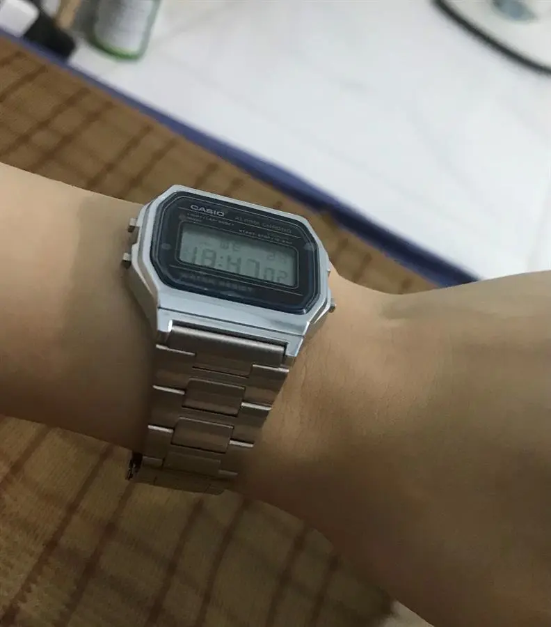 Khách hàng review Đồng hồ CASIO Vintage 30.2 mm Unisex A158WA-1DF 7