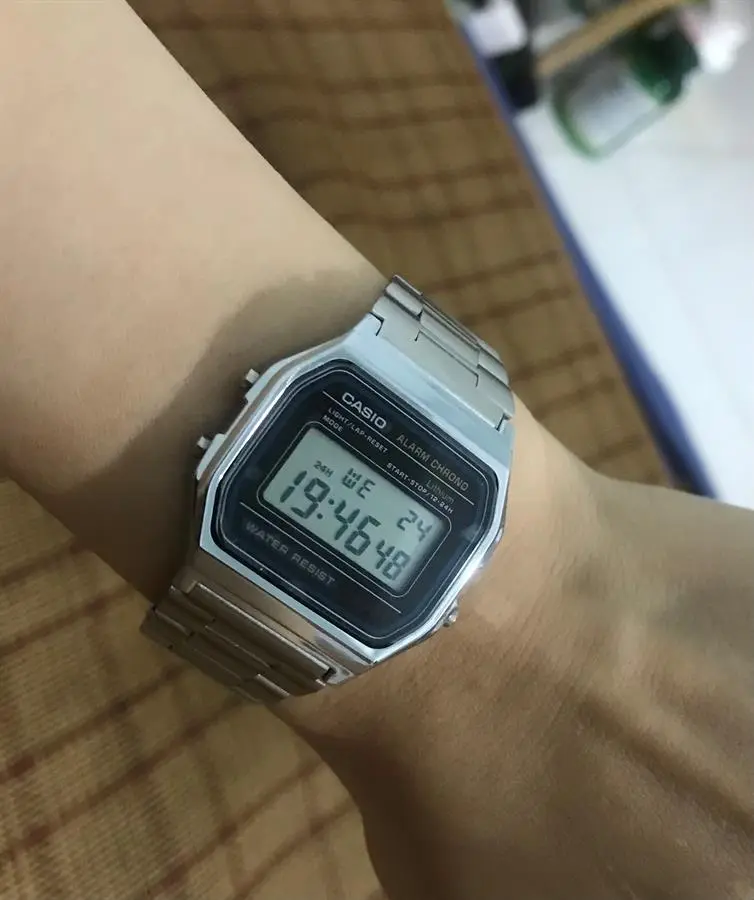 Khách hàng review Đồng hồ CASIO Vintage 30.2 mm Unisex A158WA-1DF 8