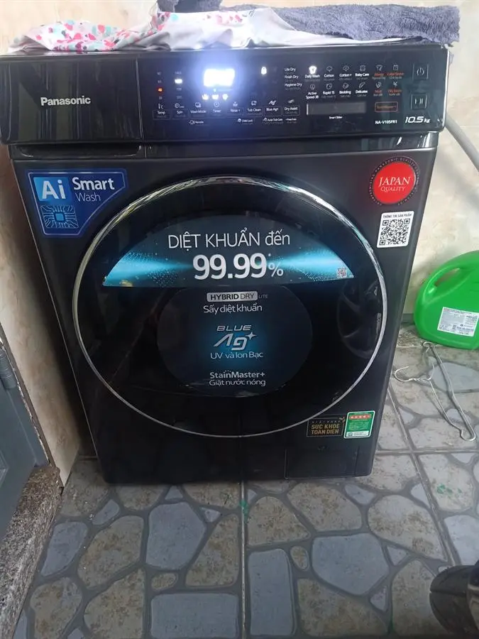 Khách hàng review Máy giặt Panasonic Inverter giặt 10.5 kg - sấy tiện ích 2 kg NA-V105FR1BV 29