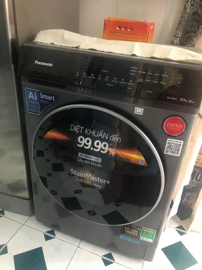 Khách hàng review Máy giặt sấy Panasonic Inverter giặt 10 kg - sấy 6 kg NA-S106FC1LV 6