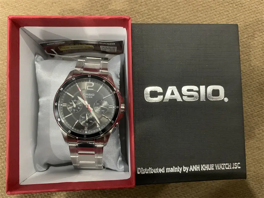 Khách hàng review Đồng hồ CASIO 42 mm Nam MTP-1374D-1AVDF 5