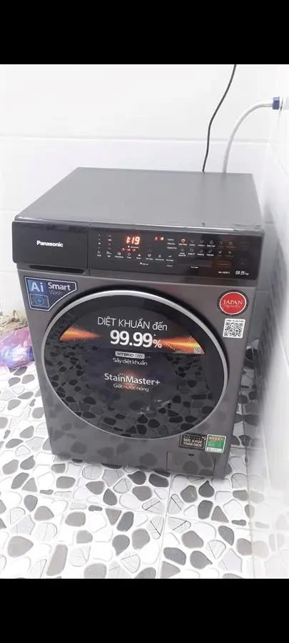 Khách hàng review Máy giặt Panasonic Inverter giặt 9.5 kg - sấy tiện ích 2 kg NA-V95FC1LVT 95