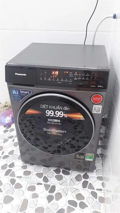 Khách hàng review Máy giặt Panasonic Inverter giặt 9.5 kg - sấy tiện ích 2 kg NA-V95FC1LVT 97