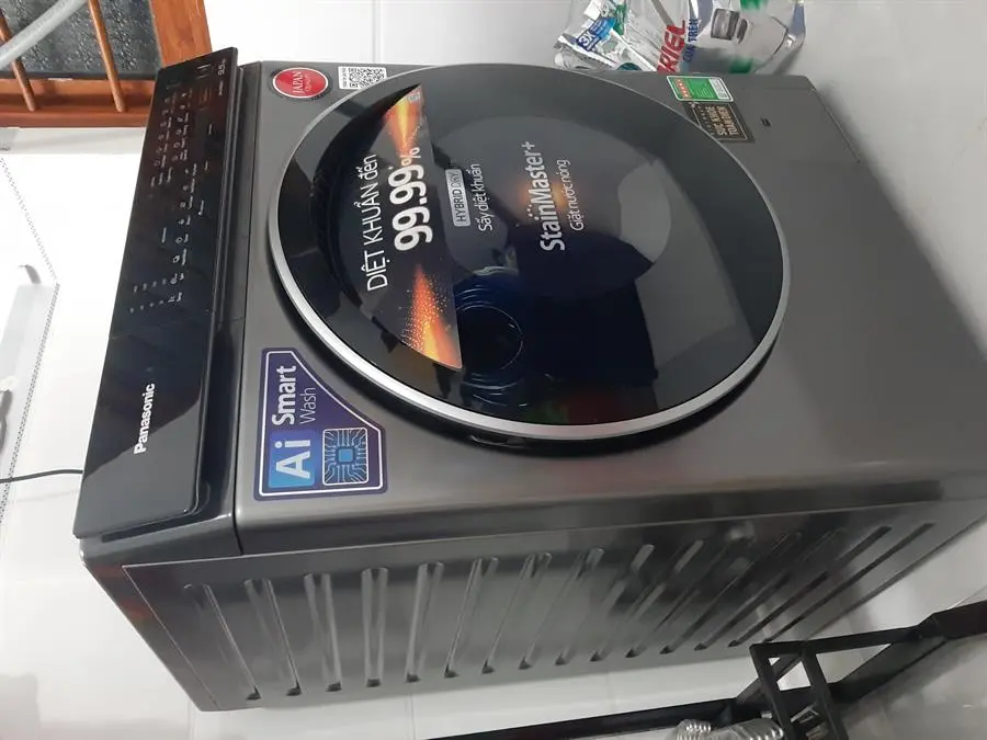 Khách hàng review Máy giặt Panasonic Inverter giặt 9.5 kg - sấy tiện ích 2 kg NA-V95FC1LVT 90