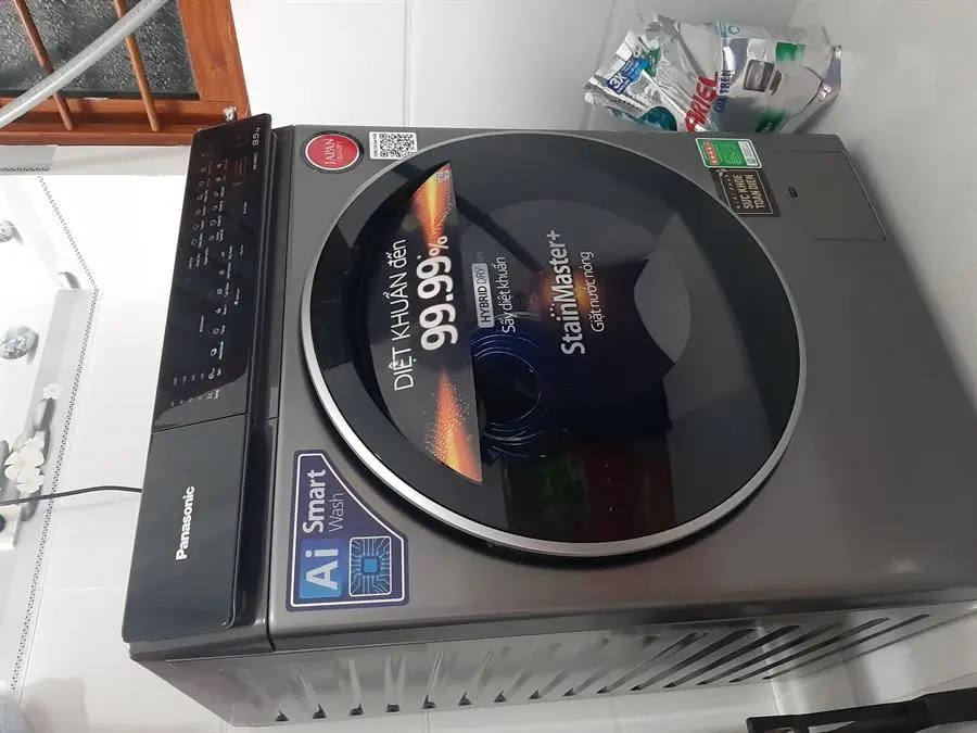 Khách hàng review Máy giặt Panasonic Inverter giặt 9.5 kg - sấy tiện ích 2 kg NA-V95FC1LVT 89