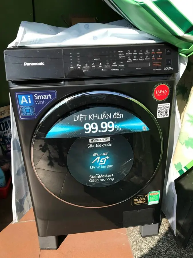 Khách hàng review Máy giặt Panasonic Inverter giặt 10.5 kg - sấy tiện ích 2 kg NA-V105FR1BV 28