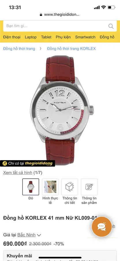 Khách hàng review Đồng hồ KORLEX 41 mm Nữ KL009-01 2