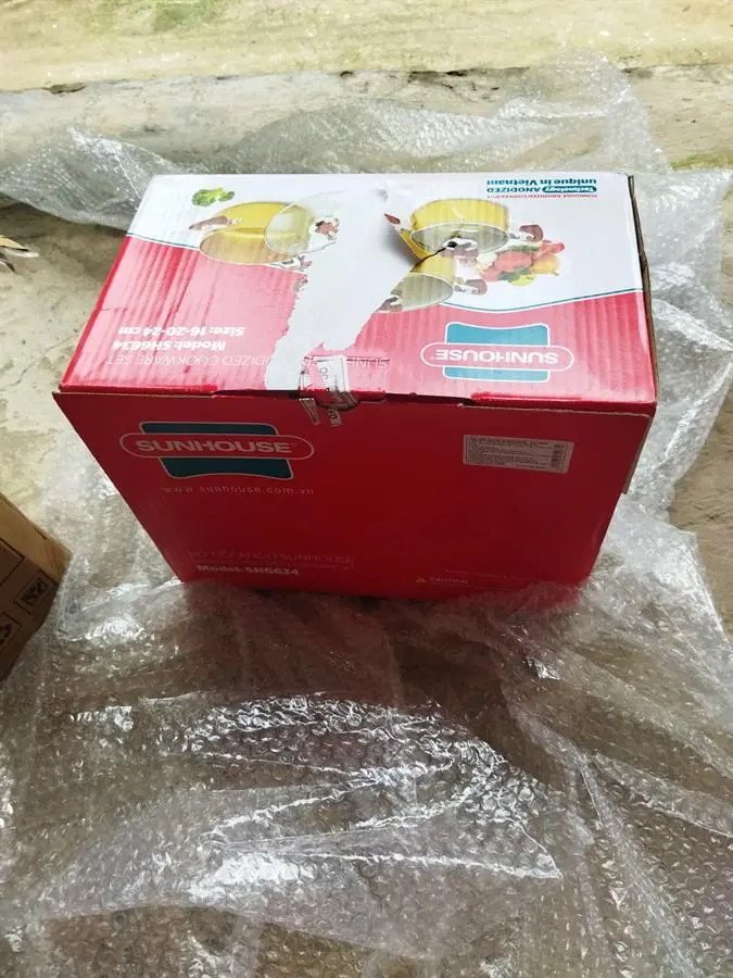 Khách hàng review Bộ 3 nồi nhôm anod nắp kính Sunhouse SH6634 11